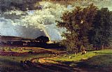 George Inness A Passing Shower painting